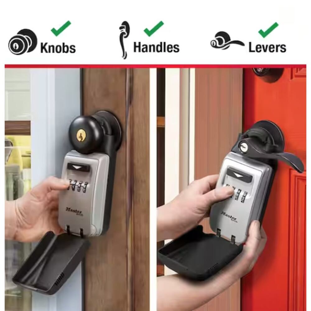 NEW Master Lock 5420EC Combination Portable Lock Box Adjustable 6 Key Capacity